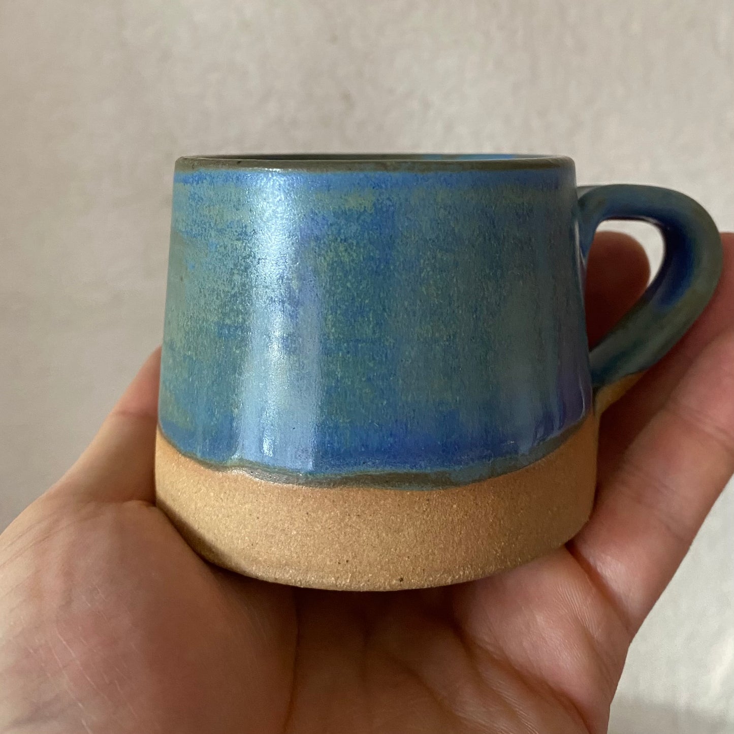 Taza de Ceramica Gres (color azul)