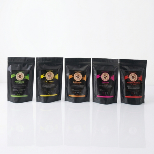 Pack de Degustación XL, 5 paquetes de 100 grs.