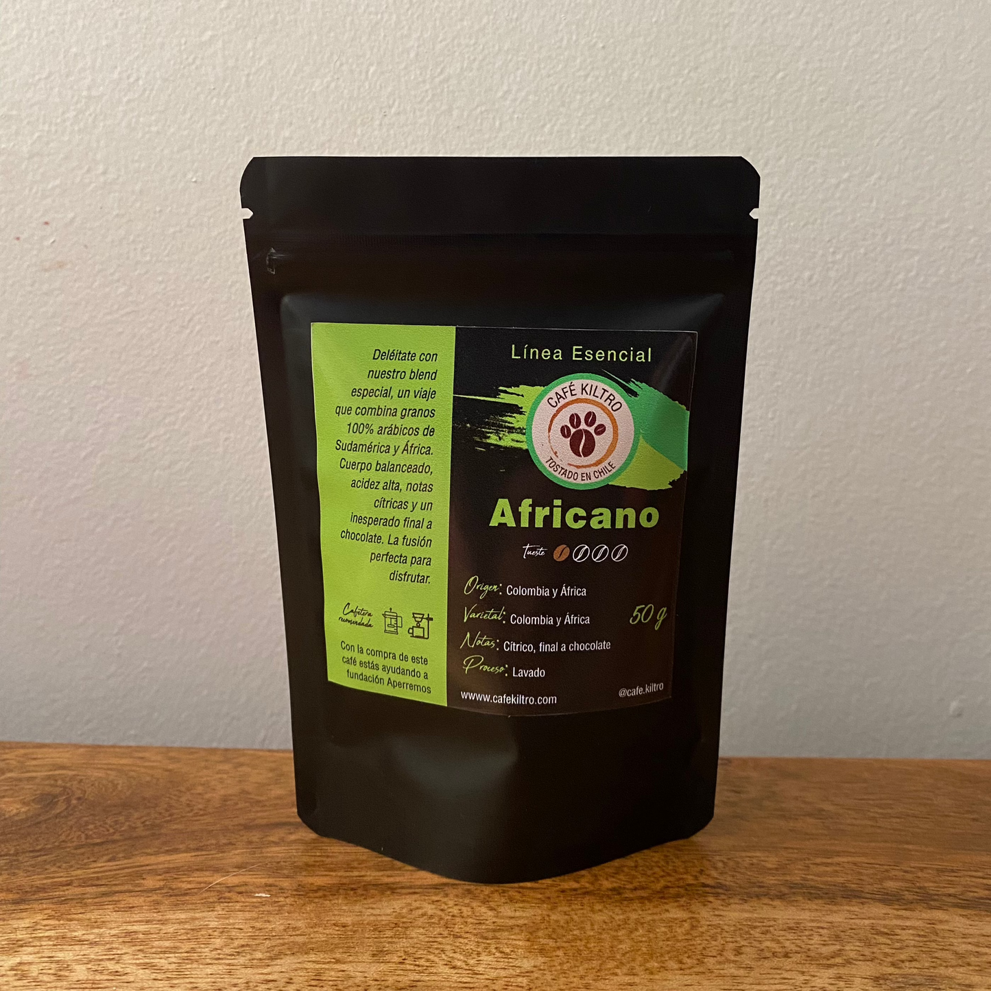 Africano, Colombia, 50 grs, para degustar