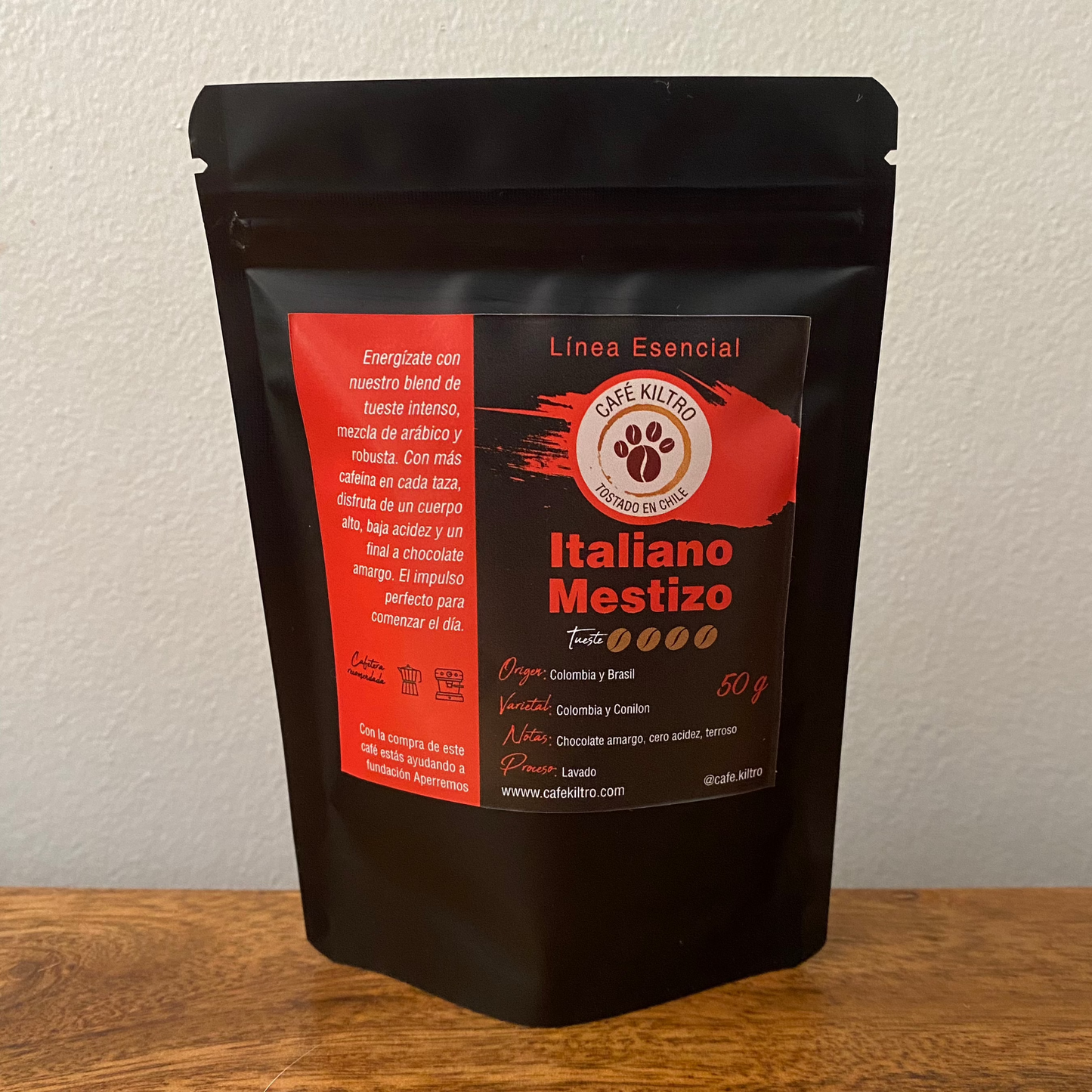 Café Italiano Mestizo, tueste intenso 50gr