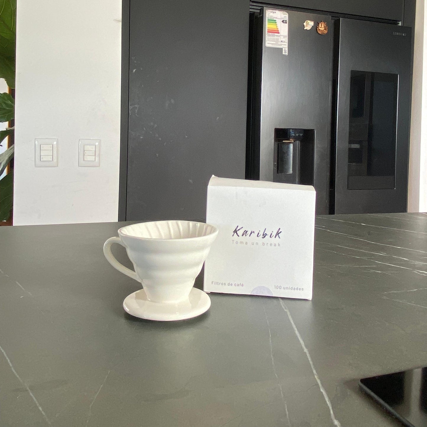 Cafetera V60 + 100 filtros