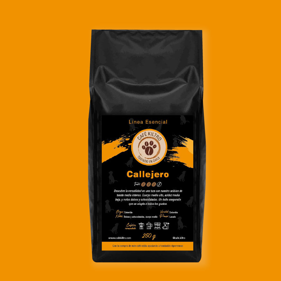 Café Callejero, tueste intermedio (250gr, 500gr y 1.000 gr)
