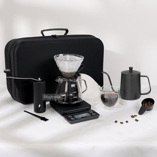 Set de Café Filtrado Portátil (9 piezas) – con Maleta - Café Kiltro cl