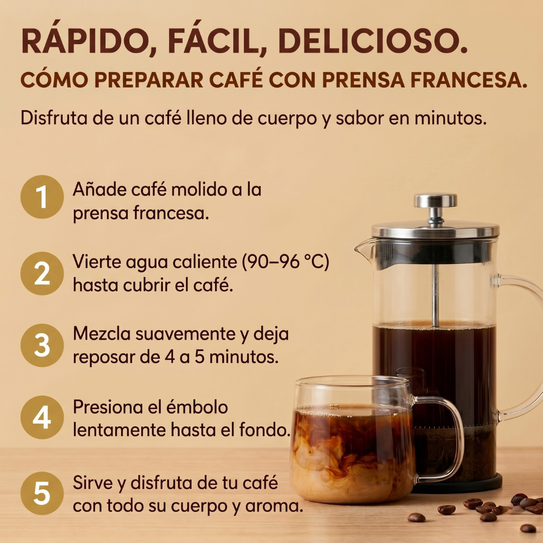 Pack de Iniciación (Prensa Francesa + Pack Degustación + Guía)