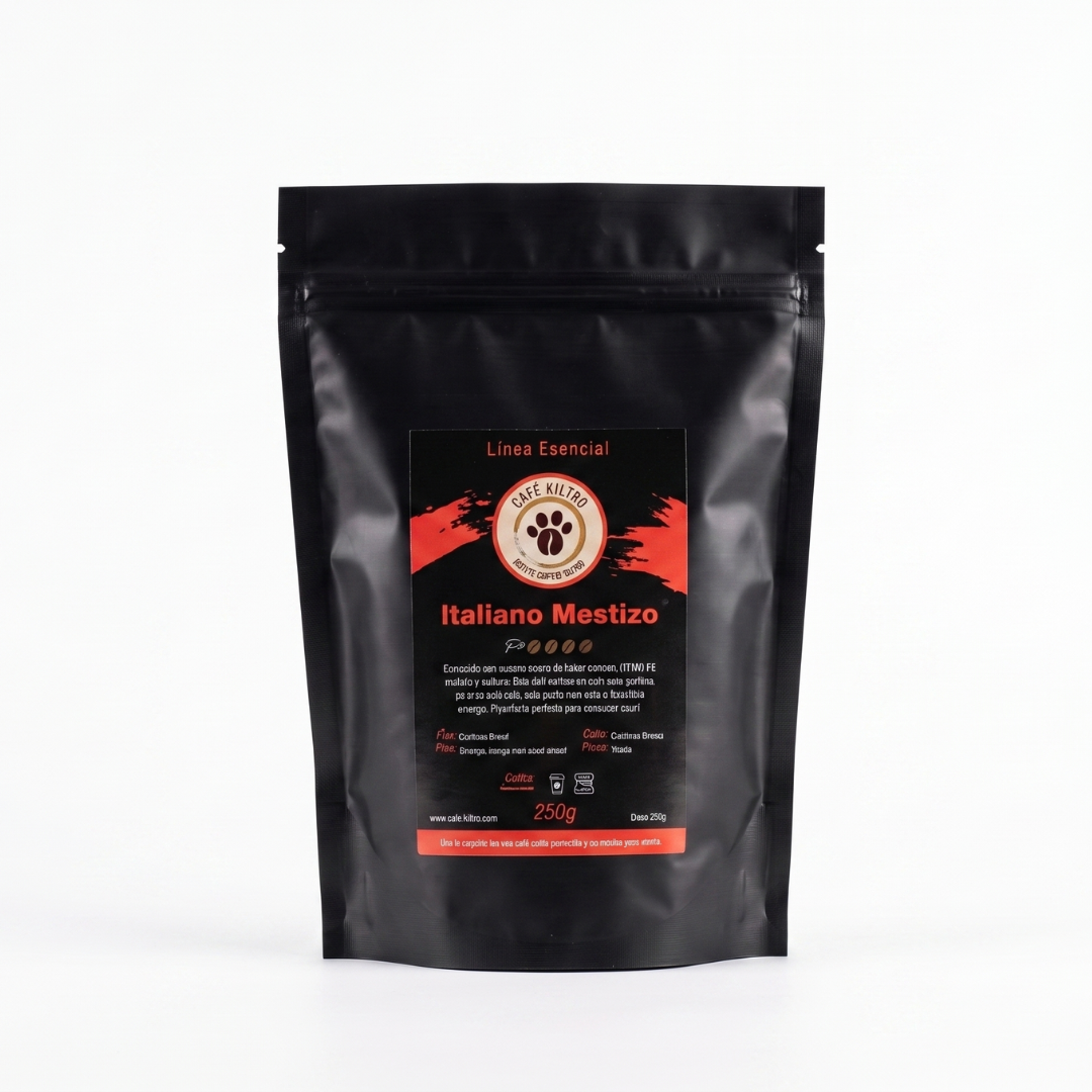 Café Italiano Mestizo, tueste intenso (250gr, 500gr y 1.000 gr)