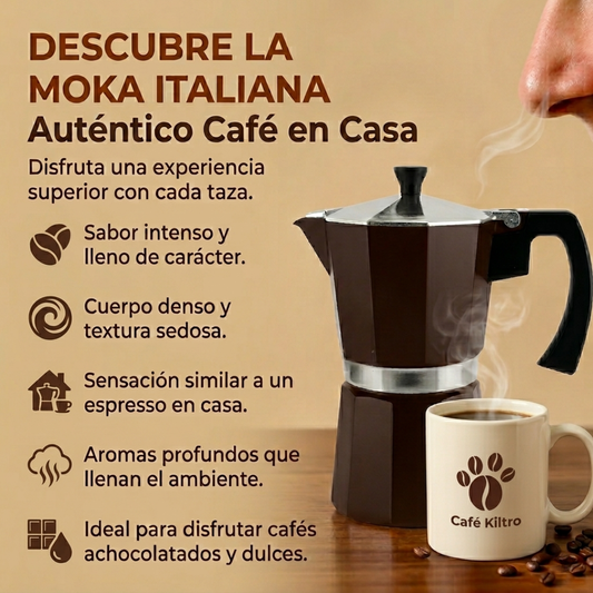 Pack Clásico (Moka Italiana + Pack degustación + Guía)