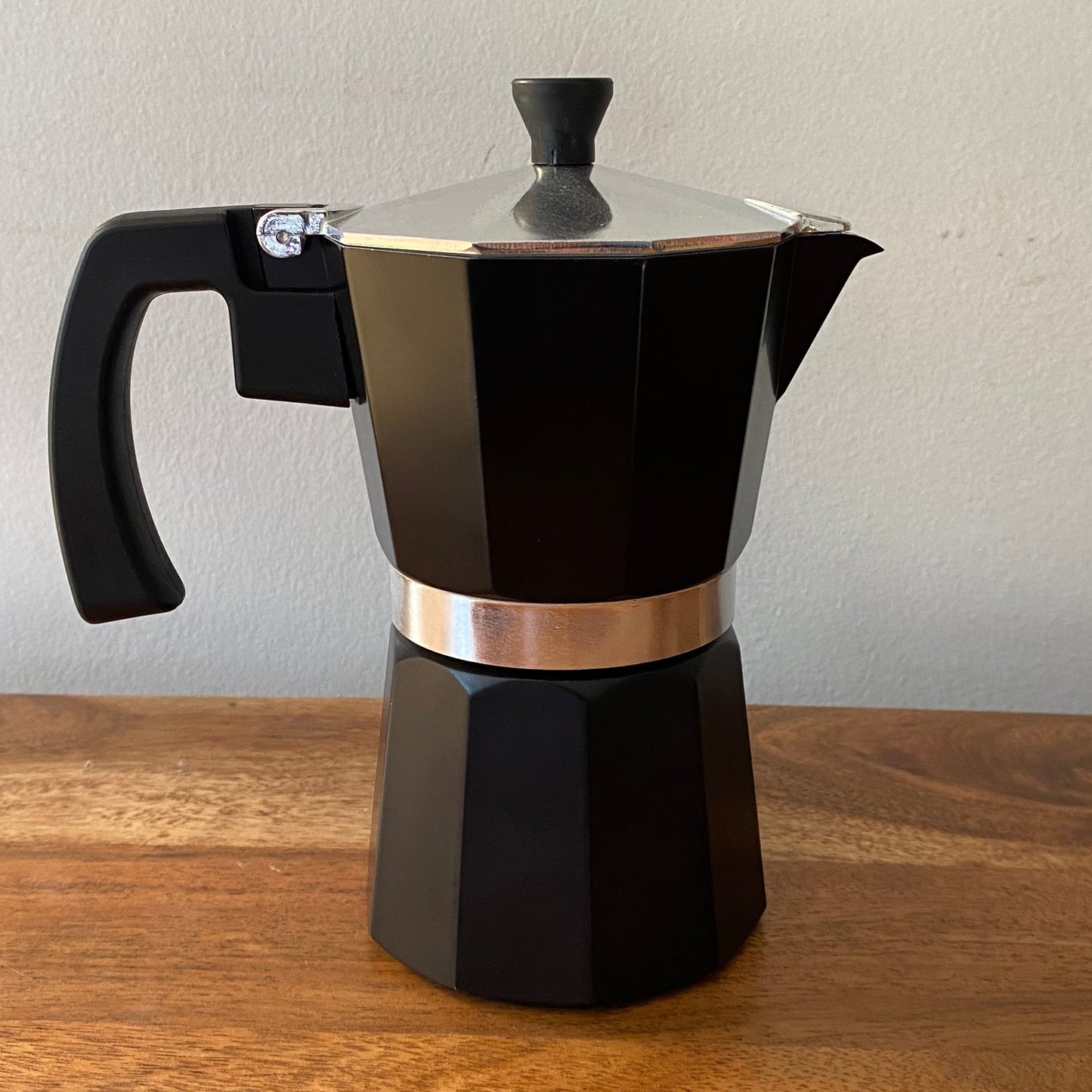 Cafetera Moka Italiana 6 Tazas (Negra)