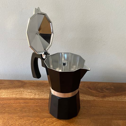 Cafetera Moka Italiana 6 Tazas (Negra)