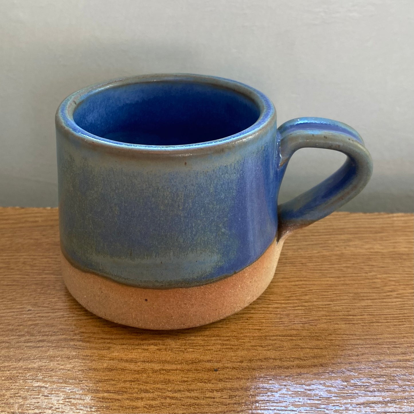 Taza de Ceramica Gres (color azul)