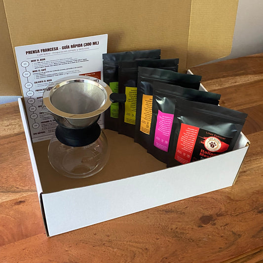 Pack Filtrado (Chemex + Pack degustación + Guía)