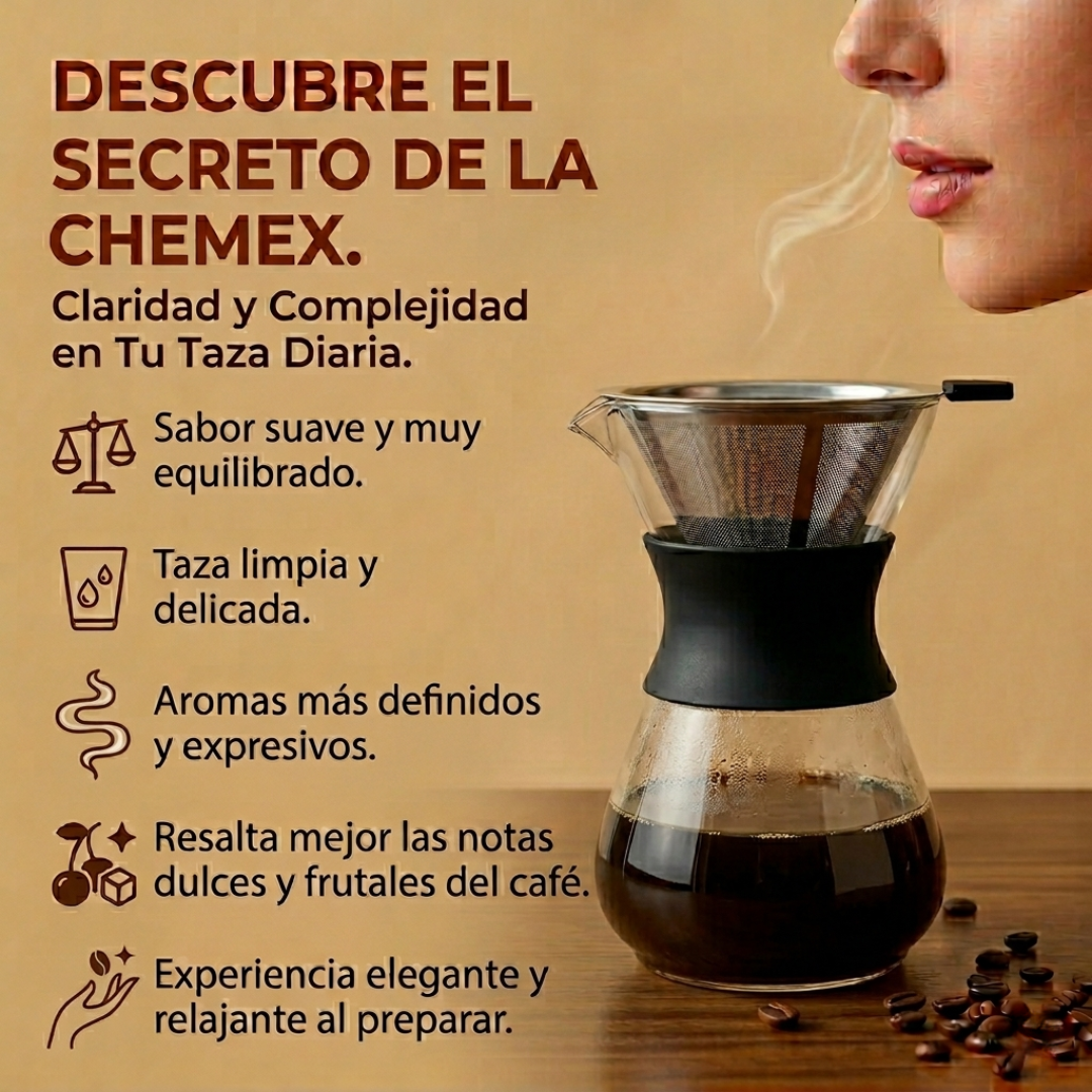 Pack Filtrado (Chemex + Pack degustación + Guía)