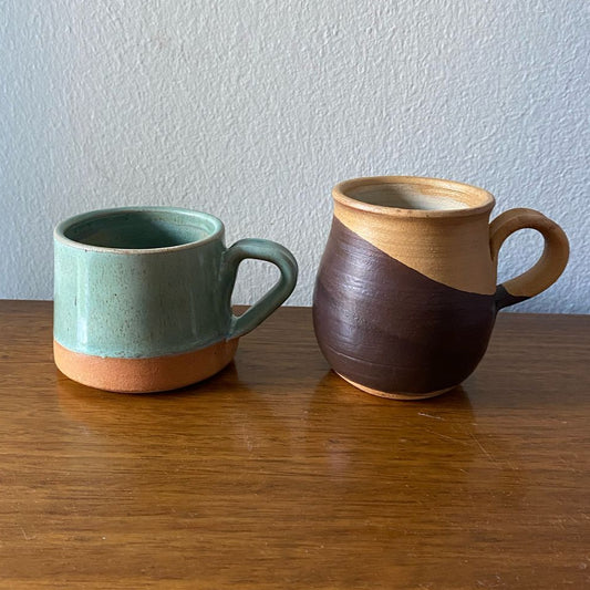 Taza de Ceramica Gres hecho a mano (tamaño medio)