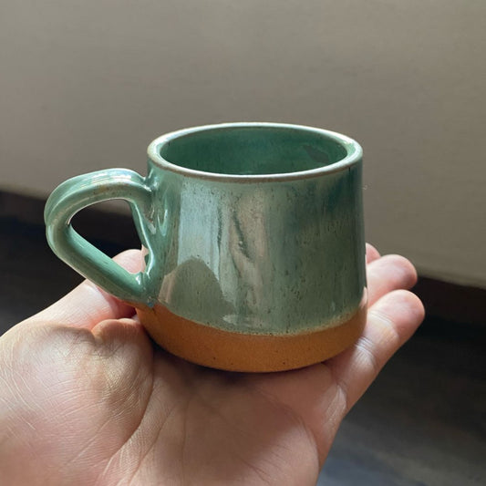 Taza de Ceramica Gres (color verde)