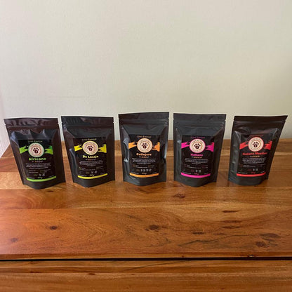 Pack de Degustación XL, 5 paquetes de 100 grs.