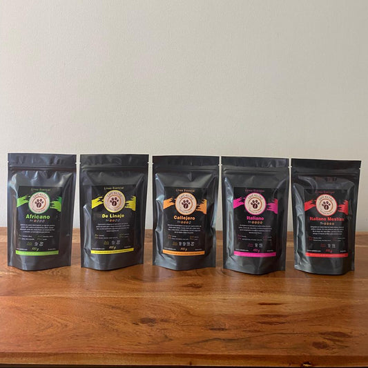 Pack de Degustación XL, 5 paquetes de 100 grs.