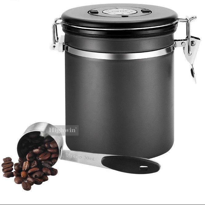 Contenedor Hermético para Café 750 g (Acero Inoxidable) - Café Kiltro cl