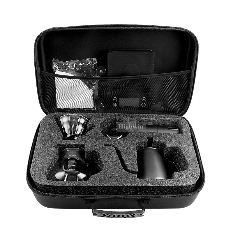 Set de Café Filtrado Portátil (9 piezas) – con Maleta - Café Kiltro cl